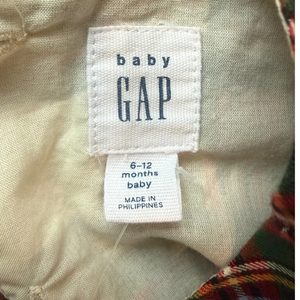 Baby Gap girls 6-12n Plaid Dress‎ with bloomer Set Baby Multicolor plaid NWT